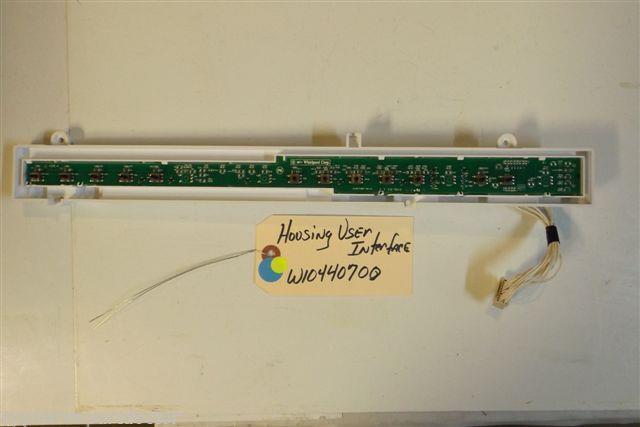 WHIRLPOOL DISHWASHER  W10440700  Housing, User Interface USED