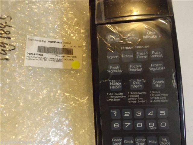 Maytag Microwave  DE94-01099B Control (black)  Scuffs from storage NEW IN BOX