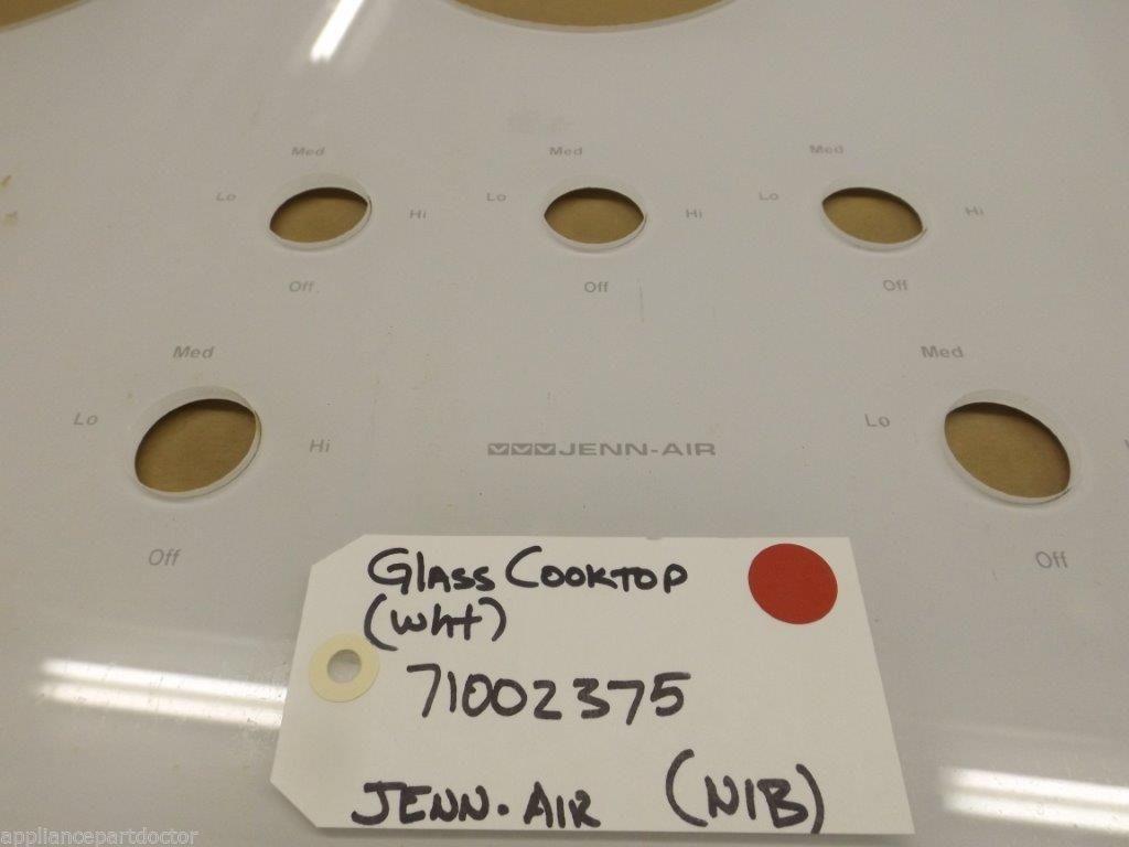 Jenn Air Stove 71002375 Glass Cooktop (wht)  NEW IN BOX