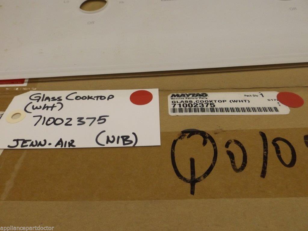 Jenn Air Stove 71002375 Glass Cooktop (wht)  NEW IN BOX