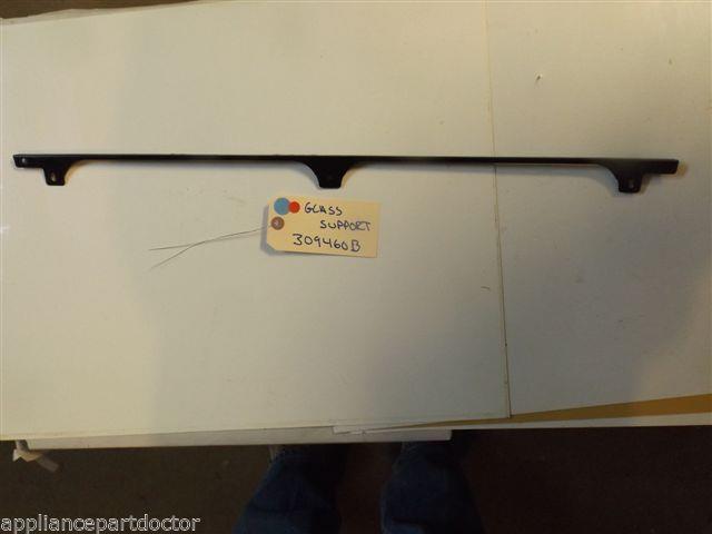 AMANA STOVE 309460B Support, Glass (blk) chipped paint on bottom  used