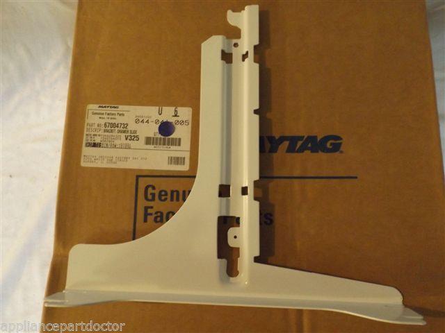 MAYTAG/AMANA/WHIRLPOOL REFRIGERATOR 67004732 BRACKET, DRAWER SLIDE NEW IN BOX