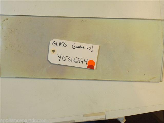 AMANA Stove Y0316974 Glass, Double Coated  APPROX.  16 1/4