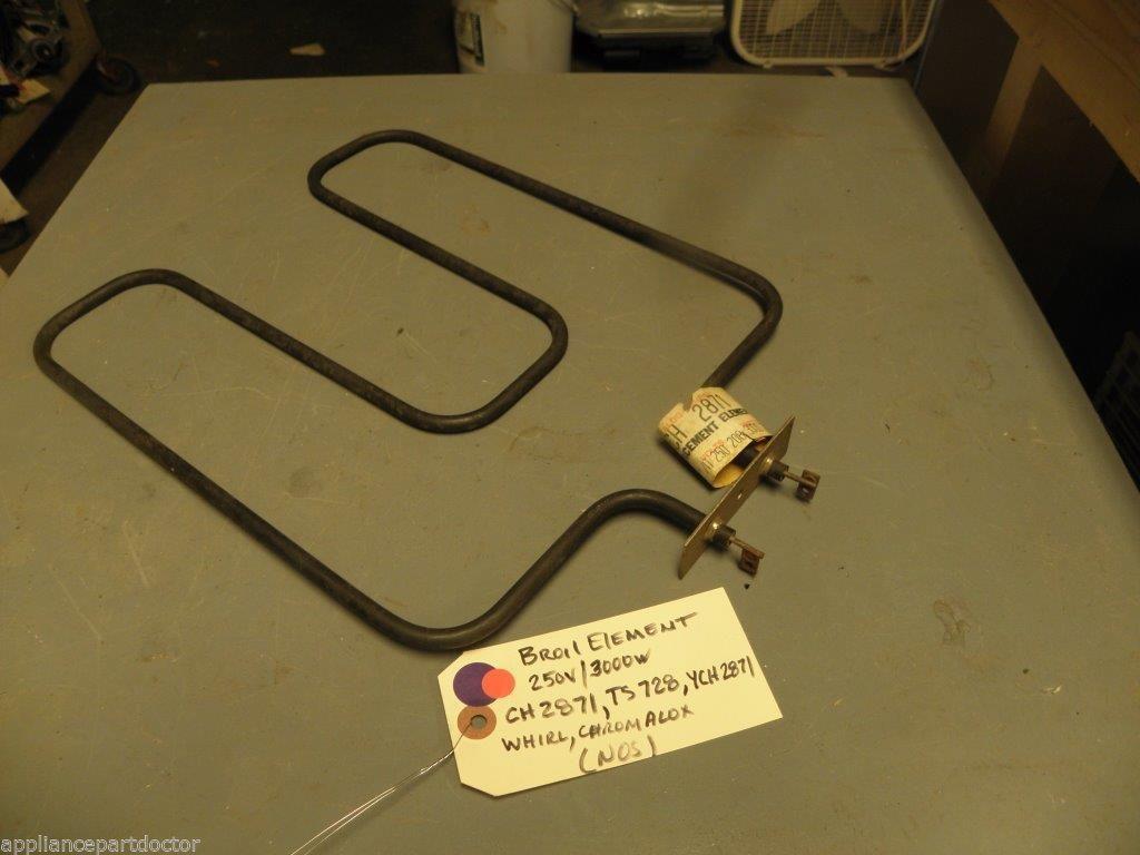 NOS Whirlpool Chromalox Broil Element CH2871 TS728 YCH2871 250v/3000w 208v/2077w