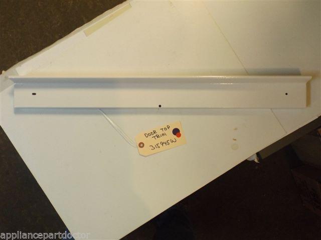 AMANA STOVE   315945W Trim, Door Top (wht)     used part