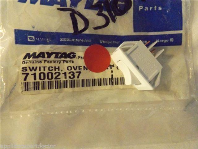 JENN AIR MAGIC CHEF STOVE 71002137 Switch, Oven Light (wht)  NEW IN BOX