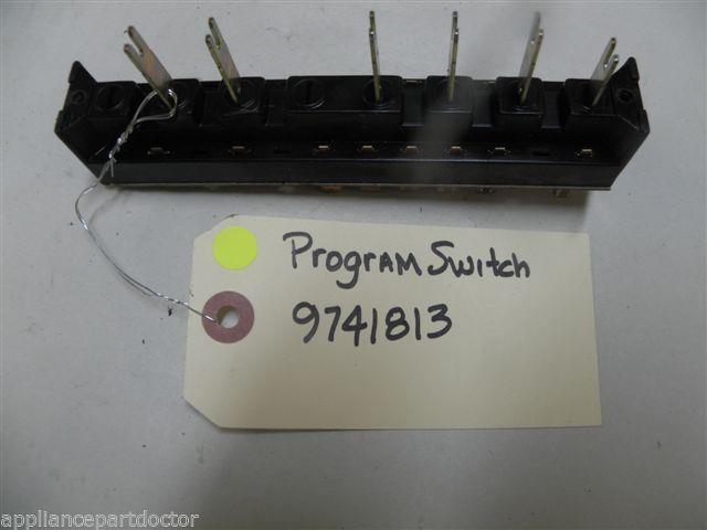 KITCHEN AID DISHWASHER 9741813 PROGRAM SWITCH USED PART ASSEMBLY