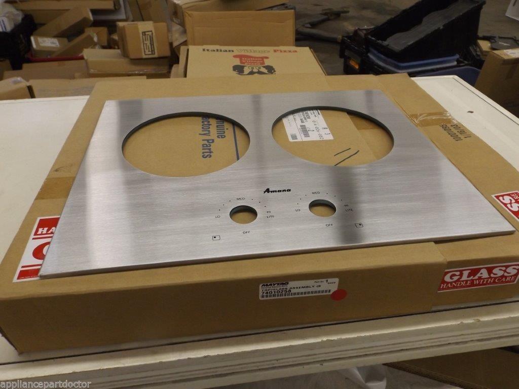 Amana Stove 74010258 Main Cooktop Glass/SS  NEW IN BOX
