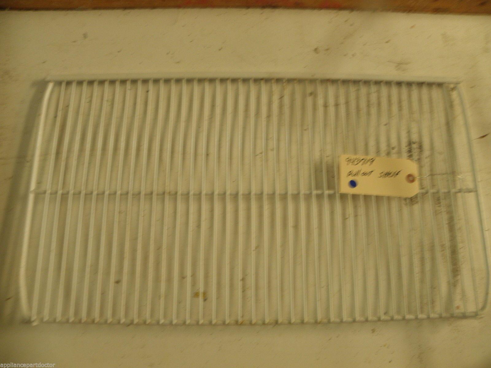 WHIRLPOOL REFRIGERATOR 943719 PULLOUT SHELF USED PART ASSEMBLY F/S