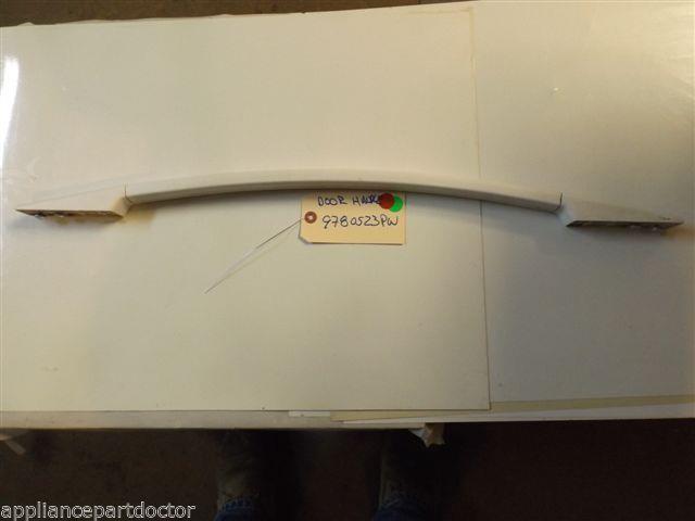 KITCHENAID STOVE 9780523PW Handle, Door (white) USED PART