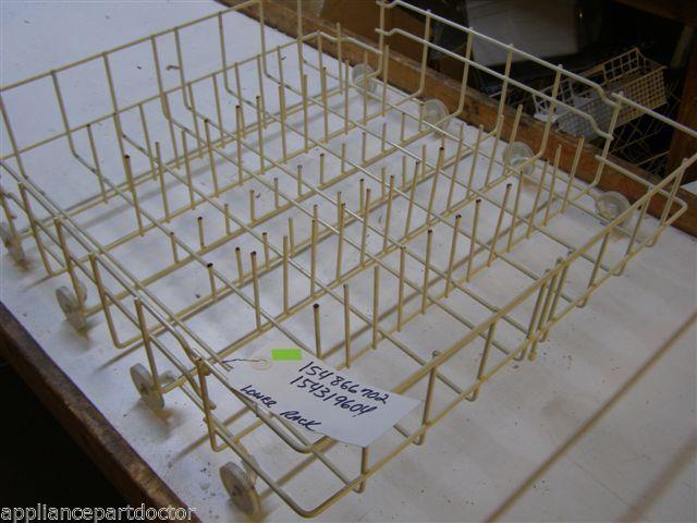 FRIGIDIARE DISHWASHER 154866702 154319604 LOWER RACK USED PART *SEE NOTE*
