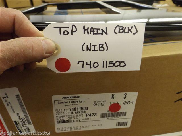 Maytag Stove 74011500 Top, Main (blk) NEW IN BOX