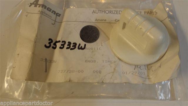 WHIRLPOOL AMANA CROSLEY WASHER 35333W Knob, timer NEW IN BAG