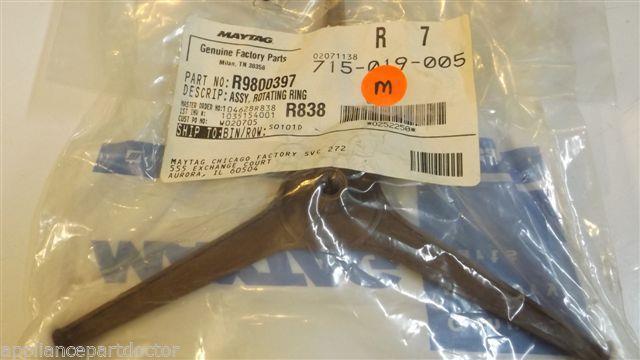 MAYTAG AMANA WHIRLPOOL MICROWAVE R9800397 Assy, rotating ring  NEW IN BAG