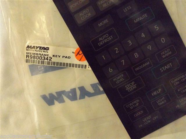 AMANA MICROWAVE R9800342 Membrane, Key Pad    NEW IN BOX