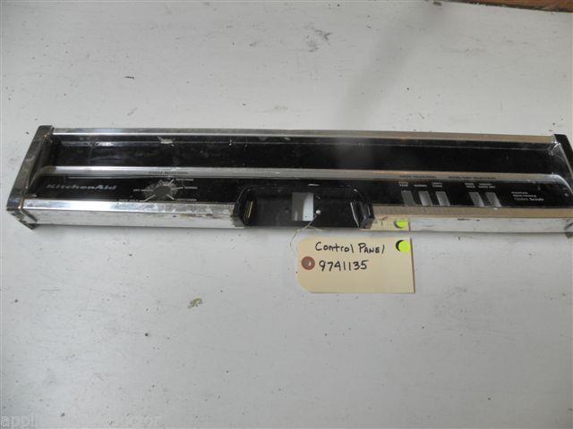 KITCHEN AID DISHWASHER 9741135 CONTROL PANEL BARE *SOME BLEMISHES USED PART