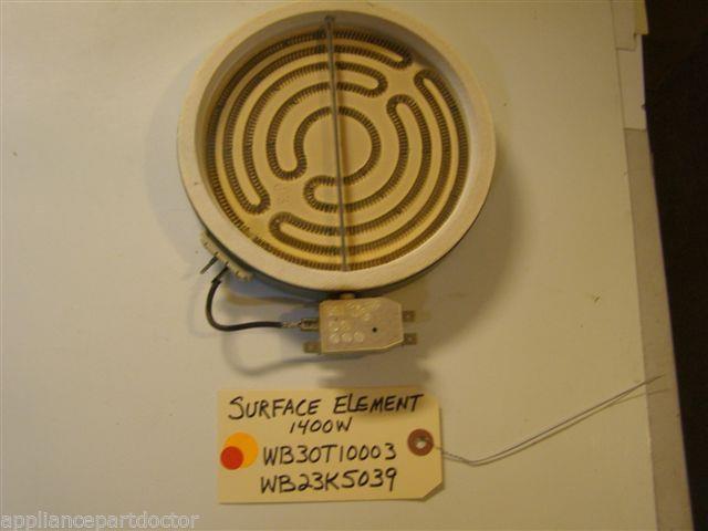 GE STOVE  WB30T10003  WB23K5039  Surface Element 1400w  used