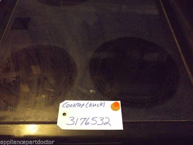 WHIRLPOOL STOVE 3176532  Cooktop (black) Minor Blemishes    USED