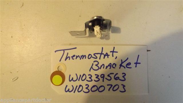 WHIRLPOOL  DISHWASHER W10339563  W10300703  thermostat, bracket NEW W/O BOX