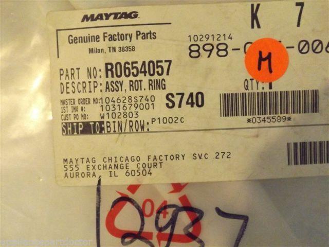 AMANA MICROWAVE R0654057 Assy, Rot. Ring     NEW IN BOX