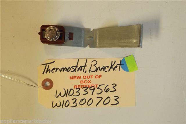 KENMORE DISHWASHER W10339563  W10300703  Thermostat, bracket   NEW W/O BOX
