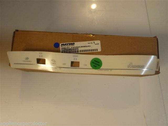 Maytag Amana Refrigerator  12508202C  Insert,facade(bisque)  NEW IN BOX