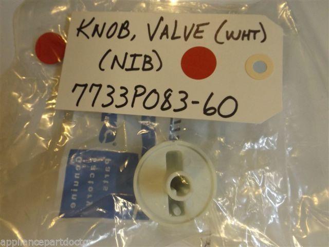 Maytag Gas Stove  7733P083-60  Knob, Valve (wht)  NEW IN BOX