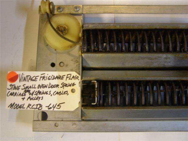 Model RCIB-645 Vintage Frigidaire Flair Stove Small Oven Door Spring Carriage