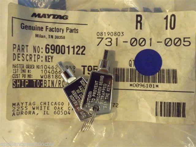 AMANA FREEZER 69001122 Key, Door    NEW IN BOX