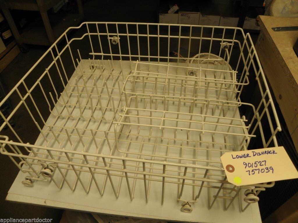 WHIRLPOOL DISHWASHER 901527 757039 Lower RACK USED PART *SEE NOTE*