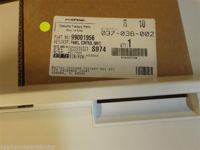 Matag Jenn-Air Dishwasher  99001956 Control Panel (Wht)  NEW IN BOX