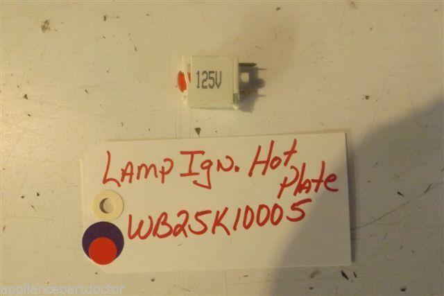 GE STOVE WB25K10005 Lamp Ign. Hot Plate used part