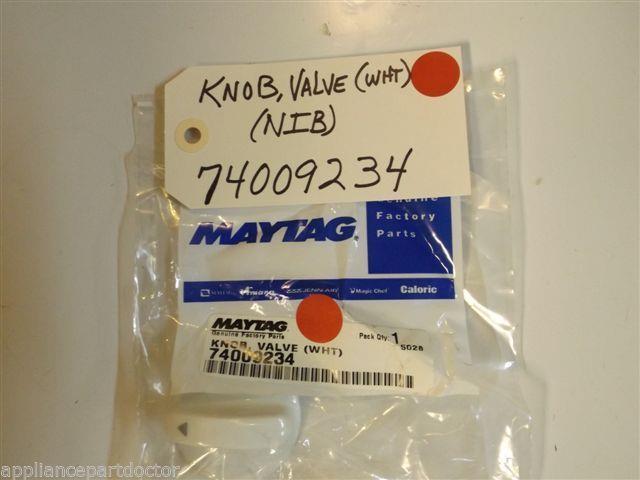 Maytag Gas Stove  74009234  Knob, Valve (wht) NEW IN BOX