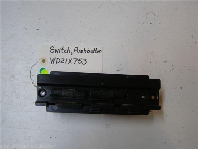 HOTPOINT DISHWASHER WD21X753 PUSH BUTTON SWITCH USED PART ASSEMBLY