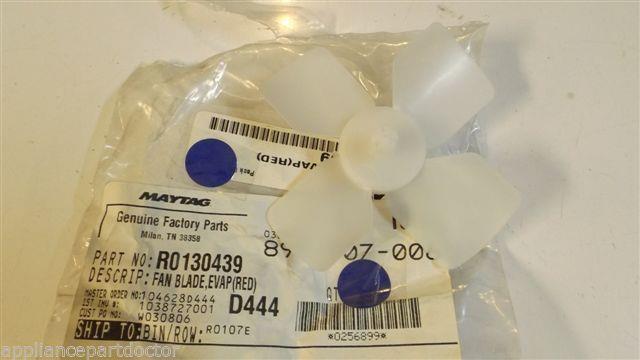 WHIRLPOOL AMANA REFRIGERATOR R0130439 Fan blade,evap   NEW IN BAG