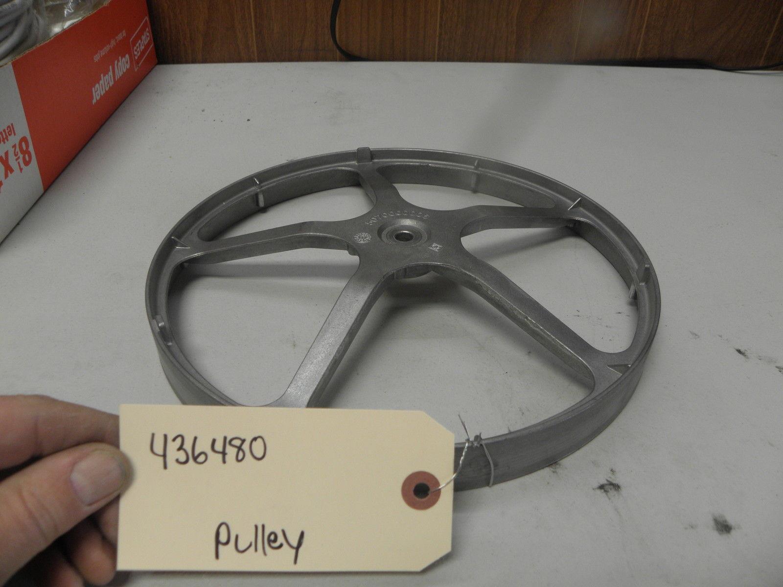 BOSCH FRONT LOADER WASHING MACHINE 436480 PULLEY USED PART ASSEMBLY