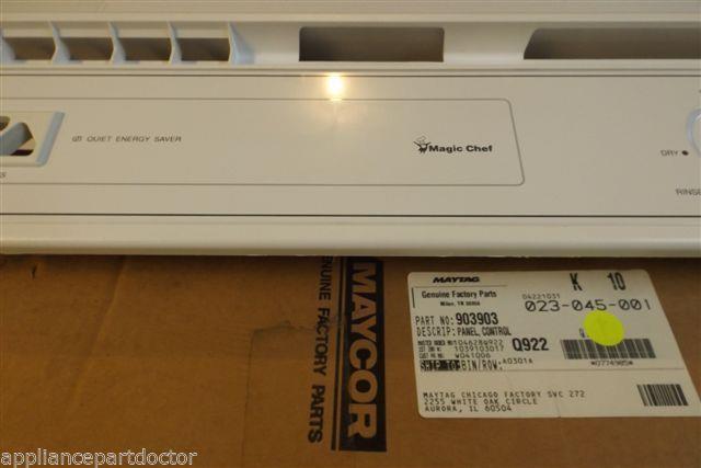 MAGIC CHEF DISHWASHER 903903 Panel, Control (WHT)  NEW IN BOX