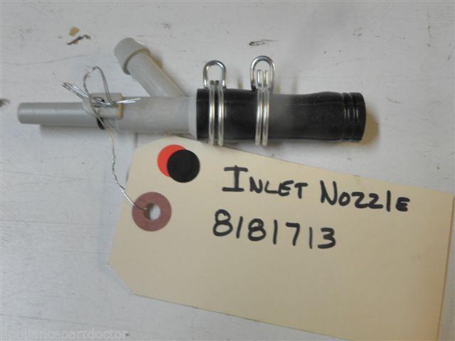 WHIRLPOOL WASHER 8181713 INLET NOZZLE USED PART ASSEMBLY