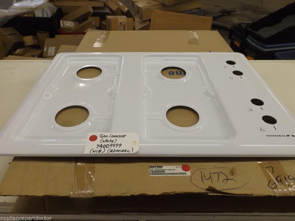 Admiral Maytag Stove 74009999 Gas Cooktop (white) NEW IN BOX