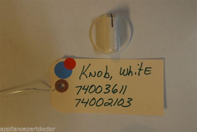 JENN AIR STOVE 74003611   74002103   Knob wht    used