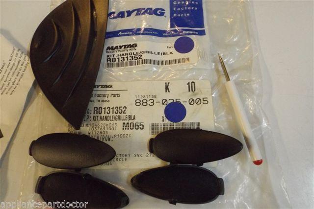 Maytag Whirlpool refrigerator r0131352 kit handle/grille blk NEW IN BOX