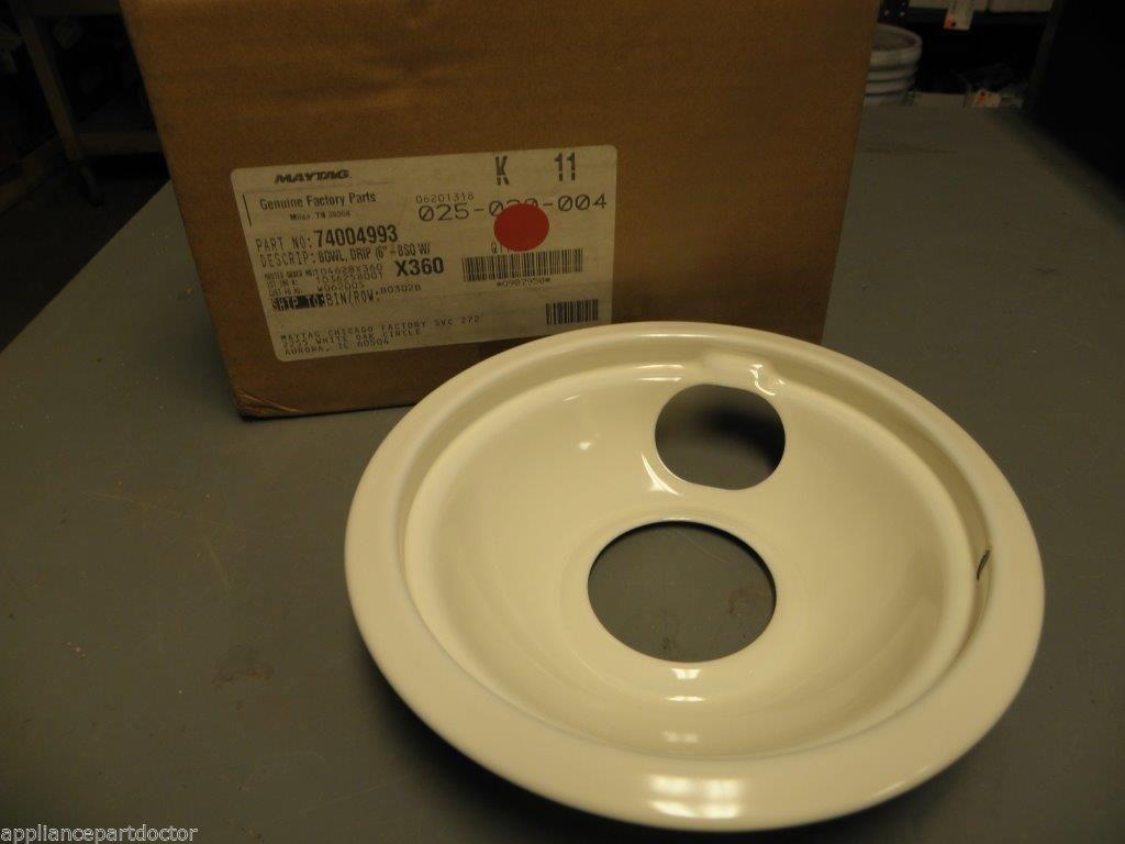 Crosley Maytag Stove 74004993 Drip Bowl (6in Bisque)  NEW IN BOX