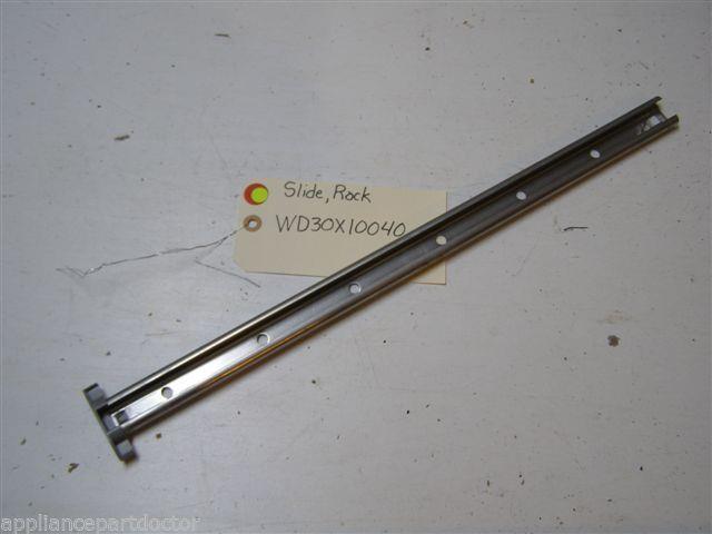 GE DISHWASHER WD30X10040 RACK SLIDE USED PART ASSEMBLY
