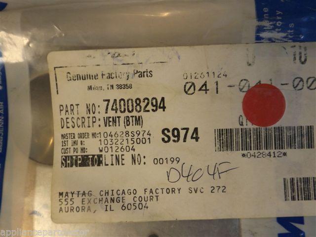 Maytag Jenn Air Stove  74008294  BOTTM-VENT   NEW IN BOX