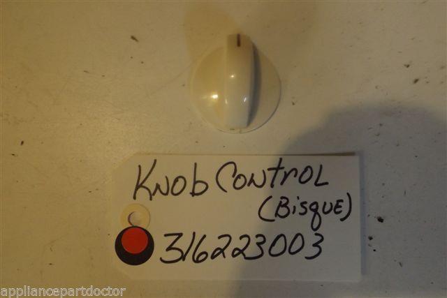 FRIDIGDARE  STOVE 316223003 Knob,control ,bisque USED PART