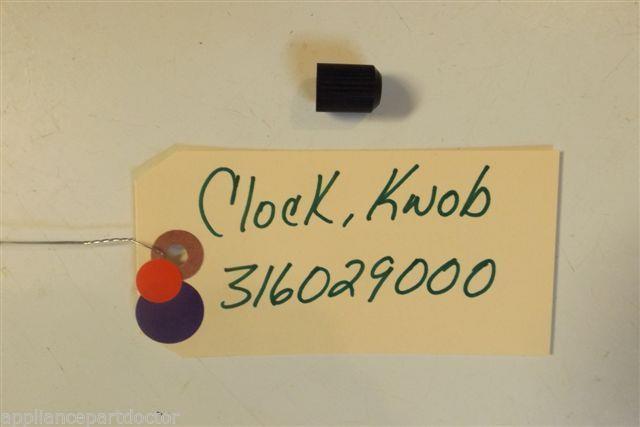 FRIGIDAIRE  STOVE 316029000    Knob-clock   USED