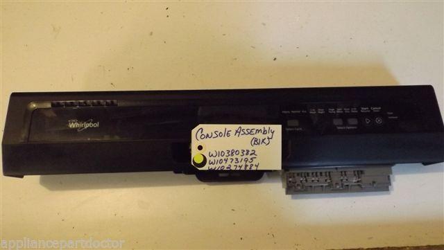 WHIRLPOOL DISHWASHER W10380382   W10473195  W10274884  Console used part