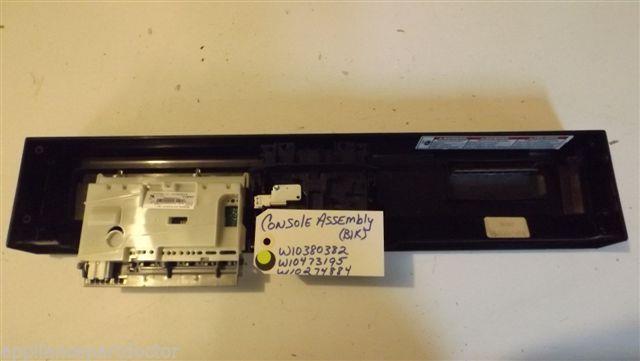 WHIRLPOOL DISHWASHER W10380382   W10473195  W10274884  Console used part