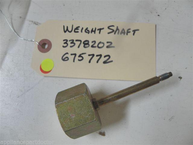KENMORE DISHWASHER 3378202 675772  WEIGHT SHAFT USED PART ASSEMBLY