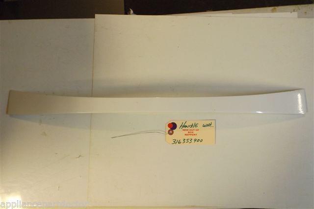 KENMORE STOVE 316353900  Handle  wht.  some scratches     NEW W/O BOX